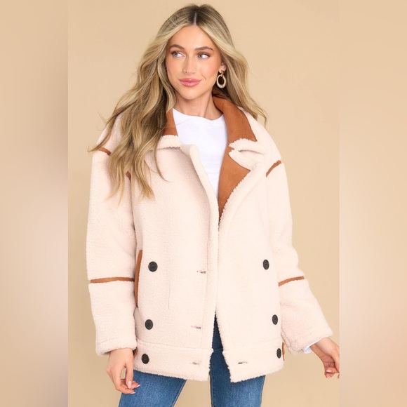 NWT Blank NYC Out of Town Pick Me Sherpa Teddy Jacket - Picture 3 of 12